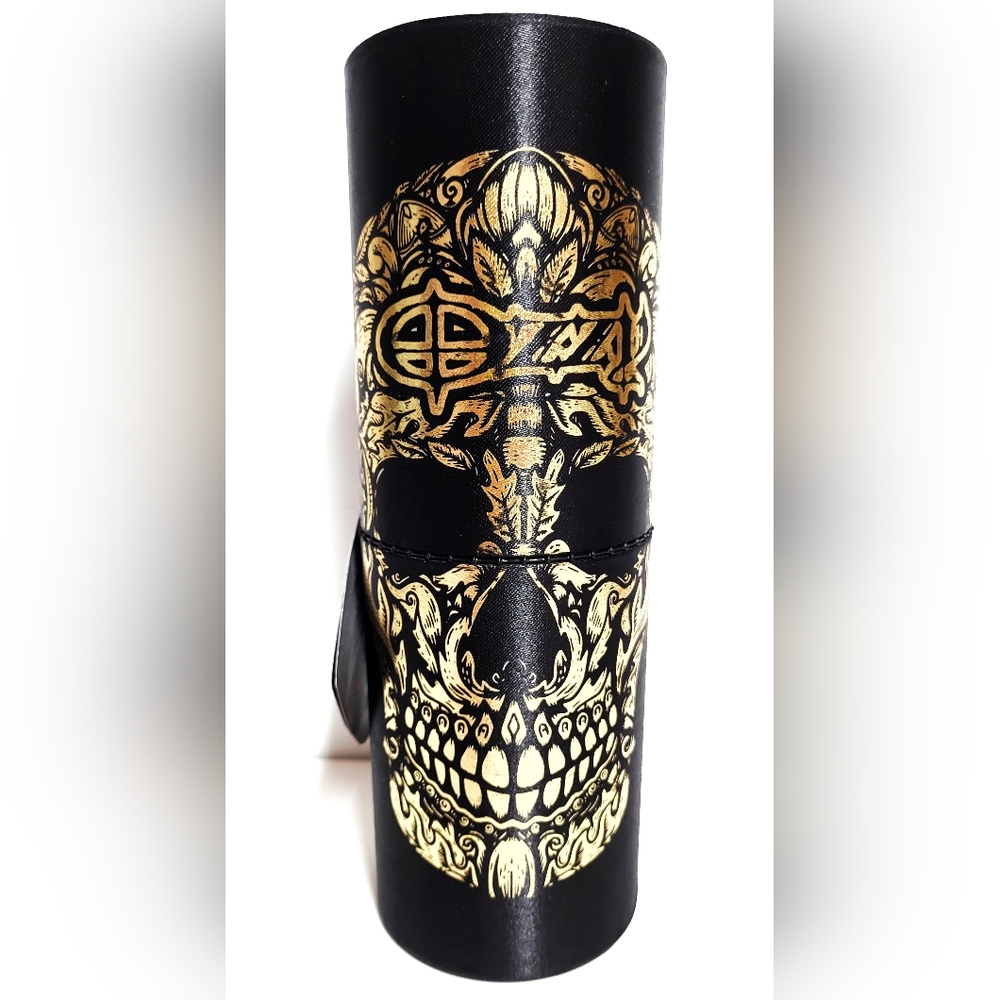 Ozzy Osbourne Brush Set in Skull Cylinder Black Red Multi-Color NWT
